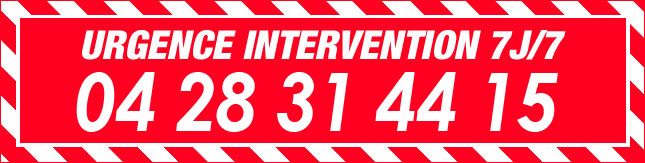 URGENCE INTERVENTION 7J/7 04 28 31 44 15